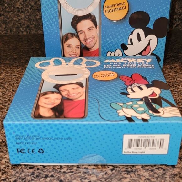Disney iJoy Mickey Mouse Clip On Selfie Ring Light for Phone New in Box - Picture 4 of 7